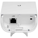 UBIQUITI airMAX NanoStation M2 loco ; bande de fréquence 2,4 GHz ; intégration plug-and-play avec les antennes airMAX ; 150+ Mbps, portée 5+ km, 8,5 dBi.