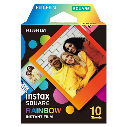 Fujifilm instax square 1x10 arc-en-ciel