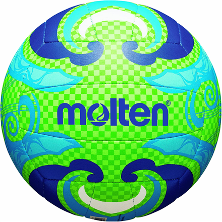 Ballon de beach-volley molten v5b1502-l cuir synthétique taille 5