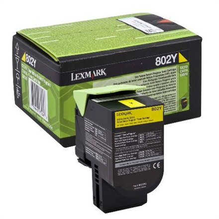 Lexmark 802Y toner cartridge 1 pc(s) Original Yellow