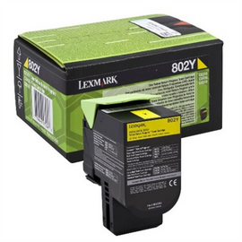 Lexmark 802Y toner cartridge 1 pc(s) Original Yellow