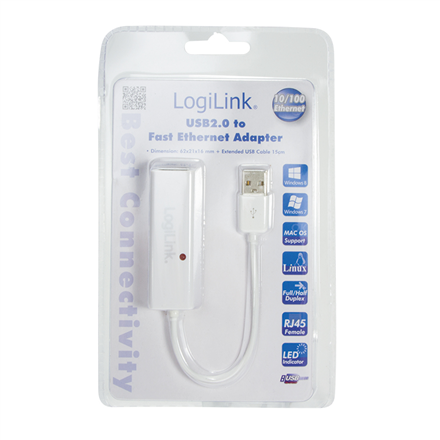 Adapter fast ethernet RJ45 do USB2.0