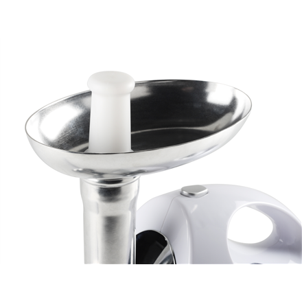 Tristar | VM-4210 Meat Grinder | White | 3 Stainless steel grinding plates, Aluminum grinder head, Aluminum hopper tray, Sausage stuffer, Kubbe attachment, Sausage accessory, Stainless steel blade