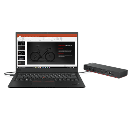 Lenovo thinkpad universal thunderbolt 4 dock 135 w 40b00135eu station d'accueil filaire noire