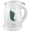 Adler | Kettle | AD 08 | Standard | 850 W | 1 L | Plastic | 360° rotational base | White-1