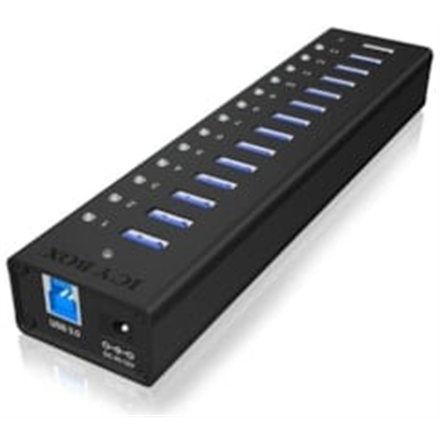 ICY BOX IB-AC6113 USB 3.2 Gen 1 (3.1 Gen 1) Type-B 5000 Mbit/s Black
