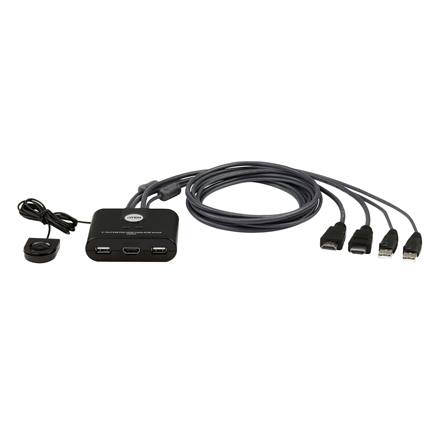 Przełącznik 2 portowy USB VGA FHD HDMI KVM Switch