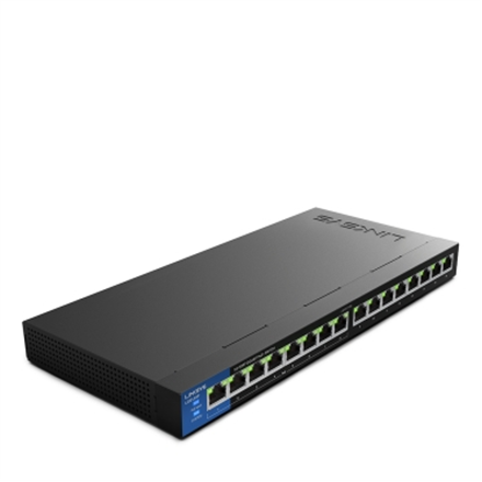 Linksys | LGS116P-EU | Commutateur non géré | 16 ports | 1 Gbit/s | PoE 80 W