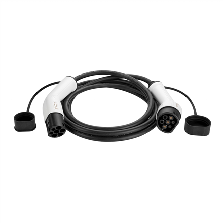 Câble de recharge EV+ Type 2 vers Type 2 32 A triphasé 5 m | EV+ | EV-CB-T2-32-3P-W | Câble de recharge EV+ Type 2 vers Type 2 32 A triphasé | 5 m