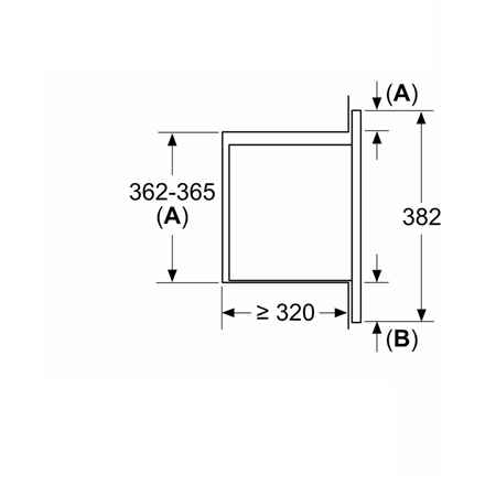 Bosch | Four à micro-ondes | BFL523MB3 | Encastrable | 800 W | Noir