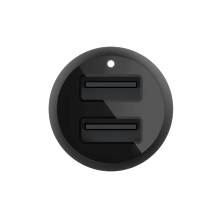 Belkin  chargeur de voiture double usb-a 24 w + câble usb-a vers lightning  boost charge