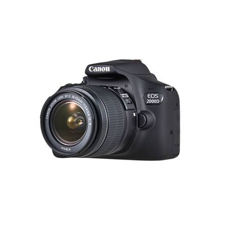 Canon | EOS | 2000D 18-55 III EU26 | SLR Camera Kit | Megapixel 24.1 MP | ISO sensitivity (max) 12800 | Display diagonal 3.0 " | Wi-Fi | Video recording | APS-C | Black