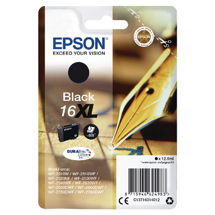 Epson Pen and crossword Singlepack Black 16XL DURABrite Ultra Ink