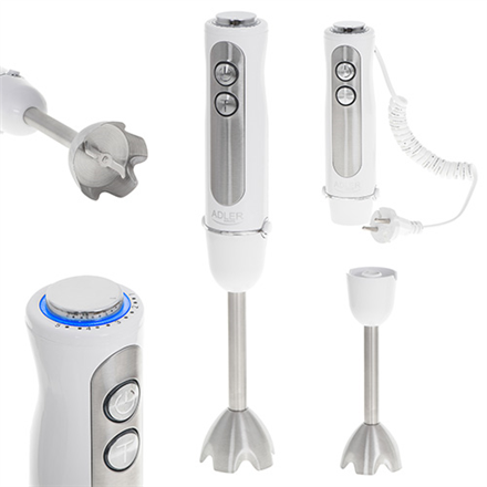 ADLER AD 4625W Hand blender Stainless steel 1500 W White
