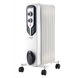 Adler AD 7815 electric space heater Indoor White 1500 W Oil electric space heater