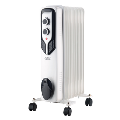 Adler AD 7815 electric space heater Indoor White 1500 W Oil electric space heater