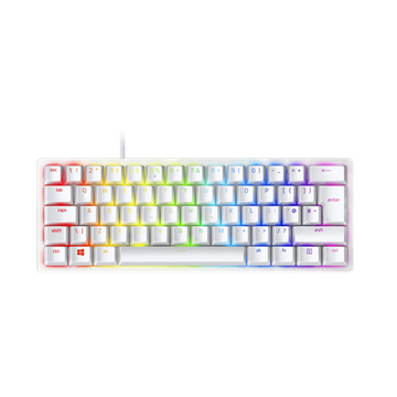 Razer | Optical Gaming Keyboard | Huntsman Mini 60% | Gaming keyboard | Wired | RGB LED light | Cyrillic | Mercury | USB-C | Red Switch