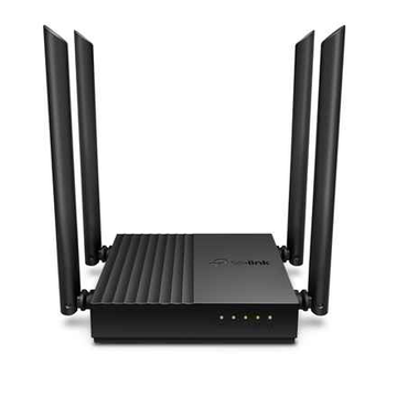 Routeur Wi-Fi double bande AC1200 VITESSE : 400 Mbit/s à 2,4 GHz + 867 Mbit/s à 5 GHz CARACTÉRISTIQUES : 4 antennes, 1 port WAN Gigabit + 4 ports LAN Gigabit CARACTÉRISTIQUES : Application Tether, WPA3, mode point d'accès, prise en charge IPv6, IPTV, Beam