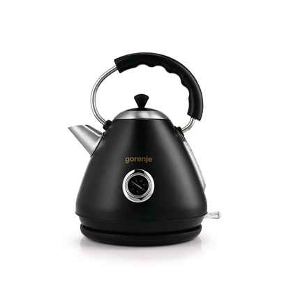 Gorenje | Bouilloire | K17CLBK | Électrique | 2200 W | 1,7 L | Plastique et métal | Base rotative à 360° | Noir