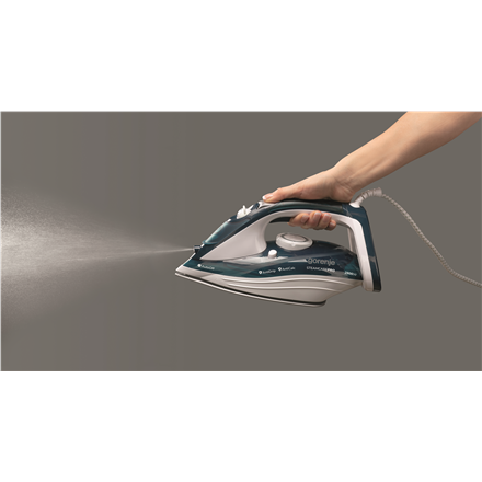 Gorenje | Steam Iron | SIH2800TQC | Steam Iron | 2800 W | Water tank capacity 350 ml | Continuous steam 35 g/min | Steam boost performance 100 g/min | Turquoise/White