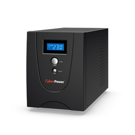 UPS CYBER POWER Line Int. cu management,LCD,tower, 2200VA/ 1320W,AVR,6xIEC,LCD,2x 12V/9Ah,Backup 1-6 min,incarcare 8h,USB,RS232,RJ45,GreenP,"VALUE2200EILCD" (timbru verde 40 lei)