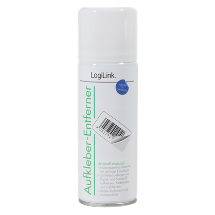 SPRAY SOLVENT LOGILINK, 200ml, expunere scurta, pt. autocolante / plastic / adezivi / vopsea, "RP0016"