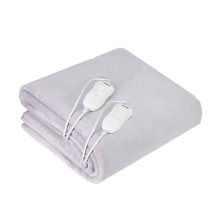 Couverture chauffante électrique Adler AD 7426, 60 W, polaire grise, polyester