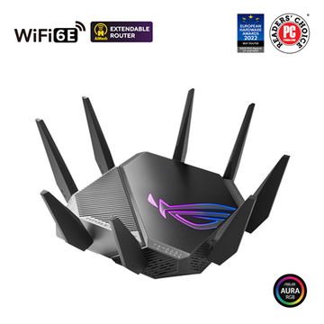 ASUS GT-AXE11000 wireless router Gigabit Ethernet Tri-band (2.4 GHz / 5 GHz / 6 GHz) Black