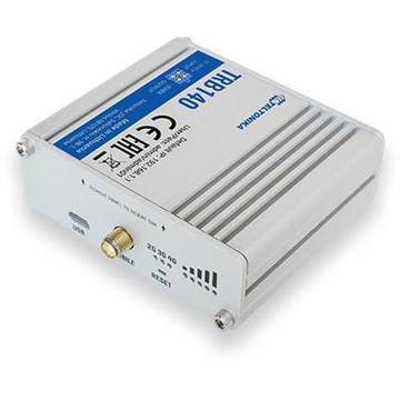 LTE Router | TRB140 | No Wi-Fi | 10/100/1000 Mbit/s | Ethernet LAN (RJ-45) ports 1 | Mesh Support No | MU-MiMO No | 2G/3G/4G | Antenna type 1 x SMA for LTE | 1 x Virtual network interface via micro USB | 24 month(s) - 0