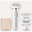 Braun | Silk-epil 9 Flex SES9002 | Epilator | Operating time (max) 40 min | Bulb lifetime (flashes) Not applicable | Number of power levels 2 | Wet & Dry | White/Gold-2