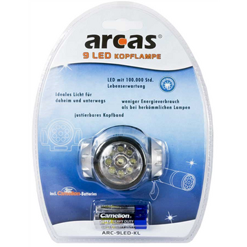 Arcas | Headlight | ARC9 | 9 LED | 4 lighting modes - 0