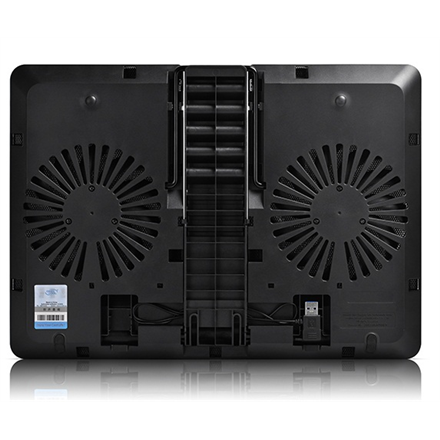 DeepCool U PAL laptop cooling pad 39.6 cm (15.6") 1000 RPM Black