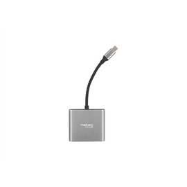 Natec Multi-Port Adapter, Fowler, USB-C, HDMI, USB 3.0 | Natec | USB-C Multiport Adapter | NMP-1607 | Grey | USB Type-C | 0.11 m