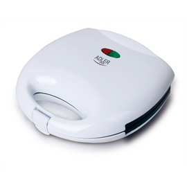 Adler | Sandwich maker | AD 301 | 750 W | Number of plates 1 | Number of pastry 2 | White - 0
