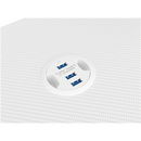 Table de jeu Genesis HOLM 320 RGB blanche (120 cm x 75 cm)