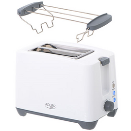Adler | Toaster | AD 3216 | Power 750 W | Number of slots 2 | Housing material Plastic | White - 0