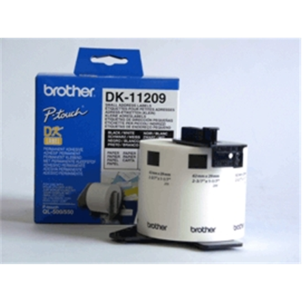 BROTHER P-Touch DK-11209 die-cut adress label small 29x62mm 800 labels