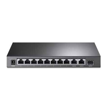 TP-LINK | Switch intelligent Gigabit 10 ports avec PoE+ 8 ports | TL-SG1210MP | Non géré | Bureau | Alimentation externe | 60 mois