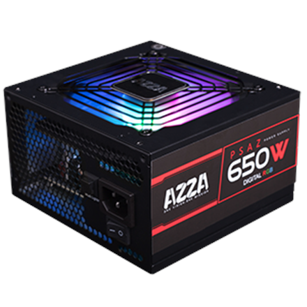 Azza PSAZ-650W(ARGB) power supply unit 20+4 pin ATX ATX Black