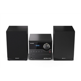 Sharp XL-B517D(BK) Hi-Fi Micro System, CD/FM/USB/Bluetooth v5.0, Aux-in, 45W, Black Sharp | Hi-Fi Micro System | XL-B517D(BK) | USB port | AUX in | Bluetooth | CD player | Black | FM radio | Wireless connection