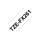 BROTHER TZEFX261 36 mm Noir sur Blanc Flexible ID
