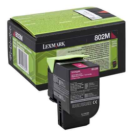 Cartouche de toner Lexmark 802M 1 pièce(s) Originale Magenta