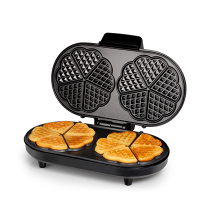 Tristar  gaufrier  wf-2120  1200 w  nombre de pâtisseries : 10  forme cœur  noir