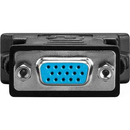 Adaptateur vidéo LOGILINK, DVI-I DL (T) vers VGA (M), connecteurs plaqués or, noir, « AD0001 » (tampon vert 0,18 lei)