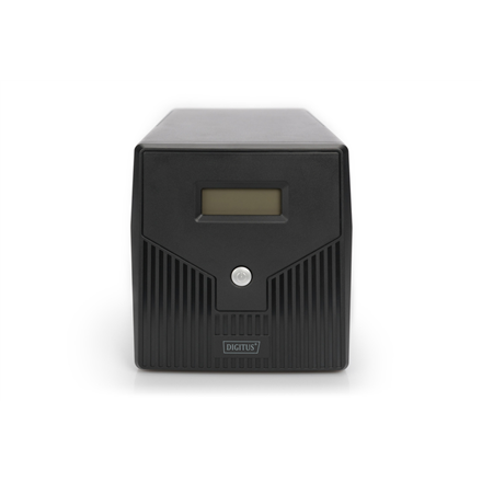 Zasilacz awaryjny UPS Line-Ineractive LCD, 1000VA/600W, 2x12V/7Ah, AVR, 4xSCHUKO, USB, RS232, RJ45