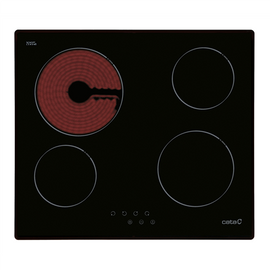 CATA | Hob | TN 604/B | Vitroceramic | Number of burners/cooking zones 4 | Touch | Black | Display