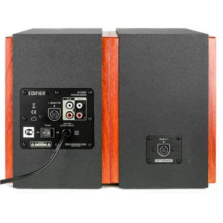 BOXE EDIFIER 2.0, RMS: 66W (2 x 15W, 2 x 18W), bluetooth, telecomanda wireless, volum, bass, treble, dual RCA, brown, "R1700BT-BR" (timbru verde 11.00 lei)