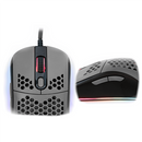AROZZI herní myš FAVO Ultra Light Black-Grey/ drátová/ 16.000 dpi/ USB/ 7 tlačítek/ RGB/ černošedá