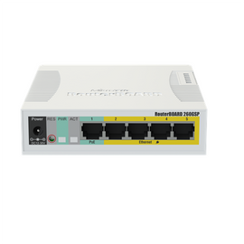 Cloud Router Switch | RB260GSP | 1000 Mbit/s | Ethernet LAN (RJ-45) ports 5 | 12 month(s) - 0