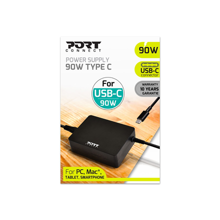 Lādētājs Port Power Supply 90W Type-C